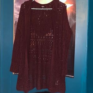 Maroon Cardigan